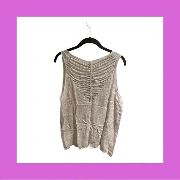 GF Cream & Light Pink Tank Shell - Picture 2 of 4